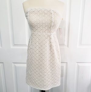 NWT Fleet Collection Lace Strapless Dress